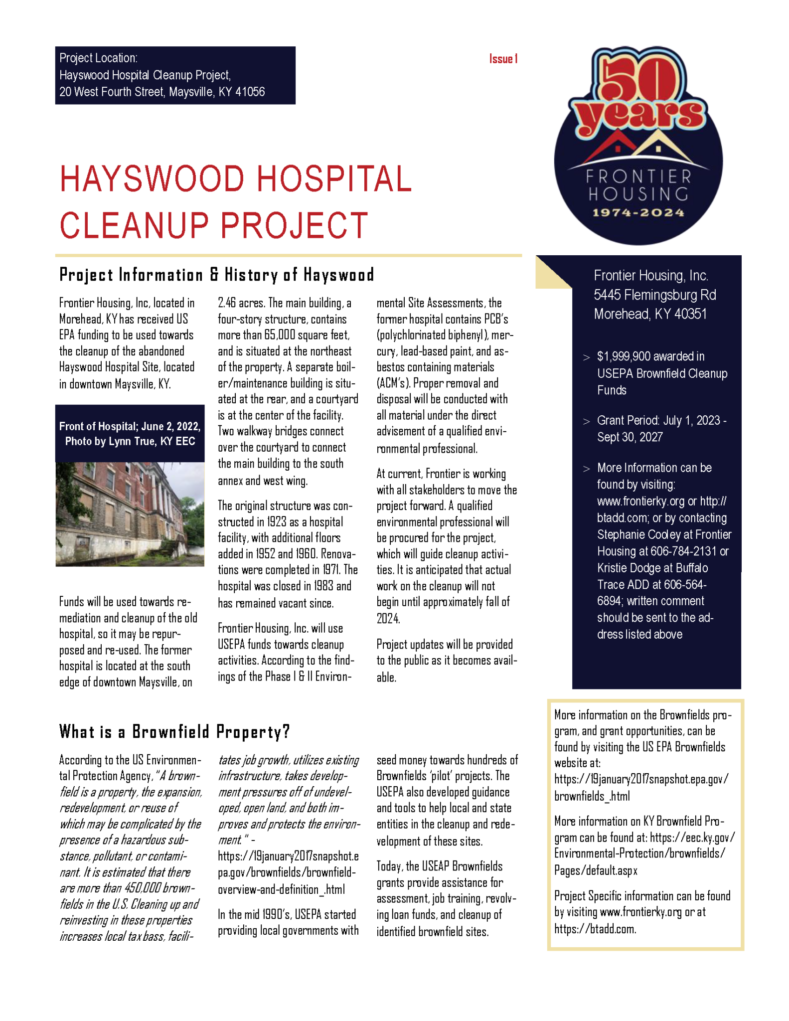 Hayswood Hospital Frontier Housing